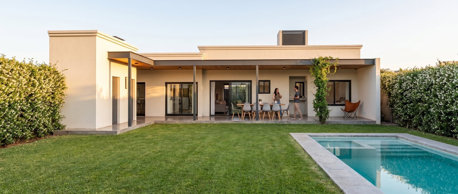 Render Vivienda Unifamiliar piscina